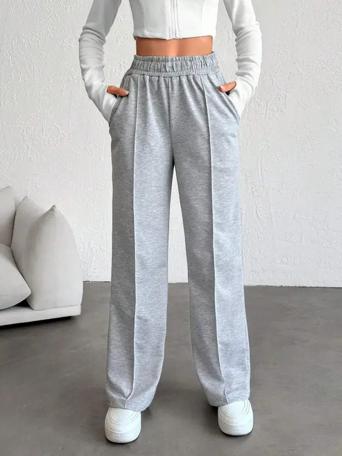 Image of Priyansh Enterprises Solid Women Grey Track Pants