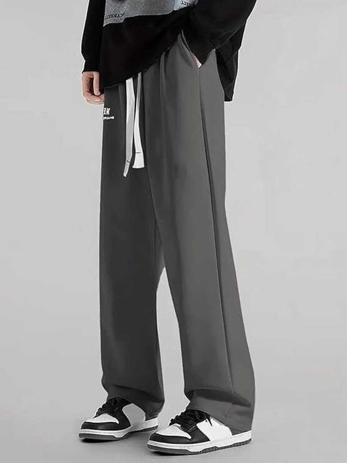 JexPuti Men Grey Track Pants - Image 3