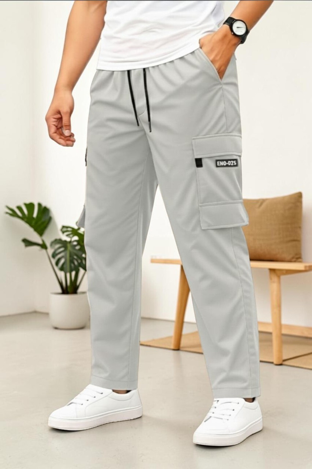 Image of HARDFLEX Solid Men Black, Grey Track Pants