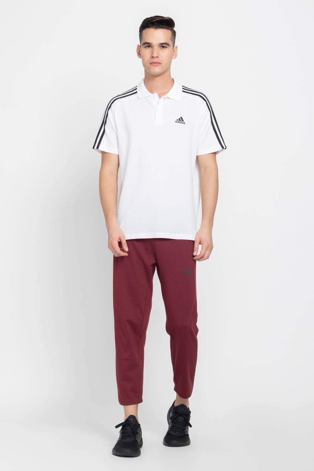 ADIDAS Printed Men White Track Pants
