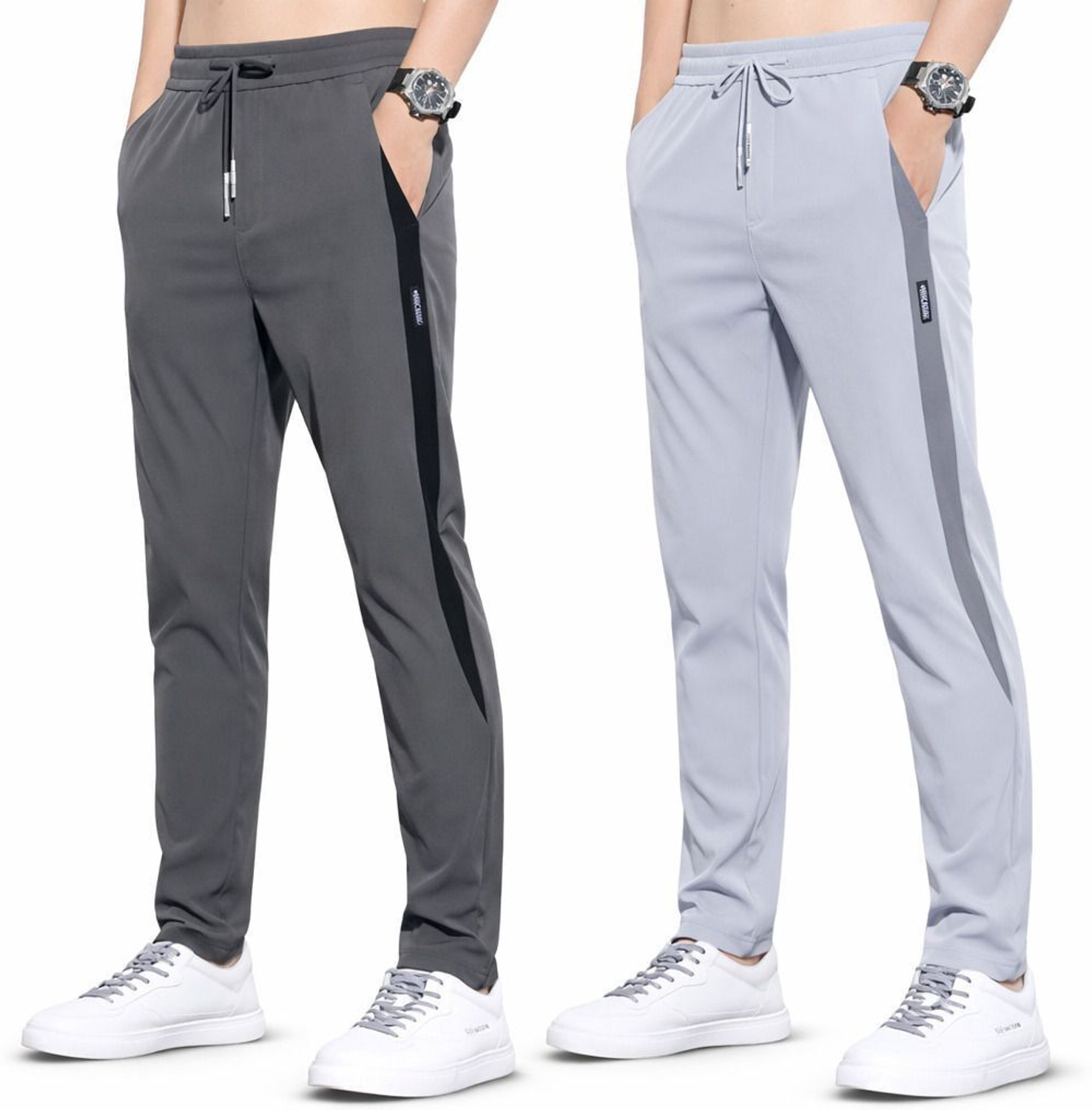 Image of Joggers Park Colorblock Men Multicolor Track Pants