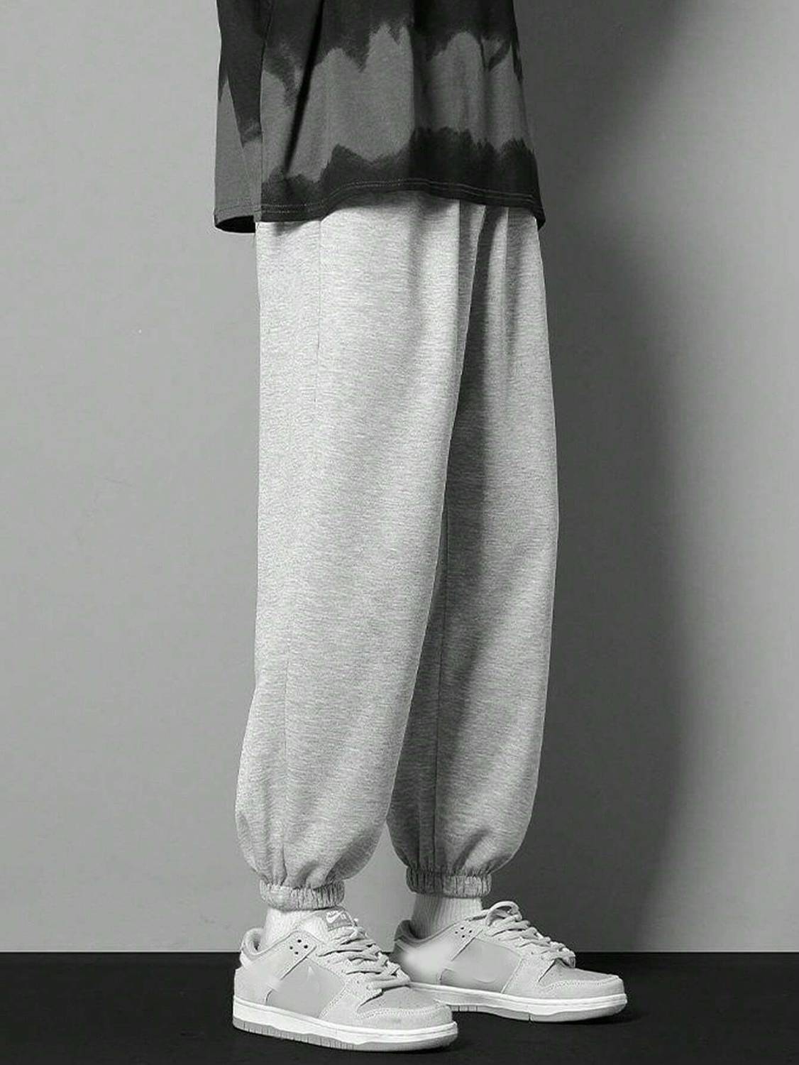 Dockstreet Solid Men Grey Track Pants - Image 2