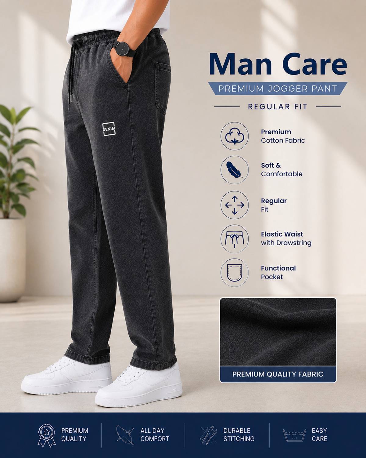 BaalgovindEnt Printed Men Black Track Pants - Image 3