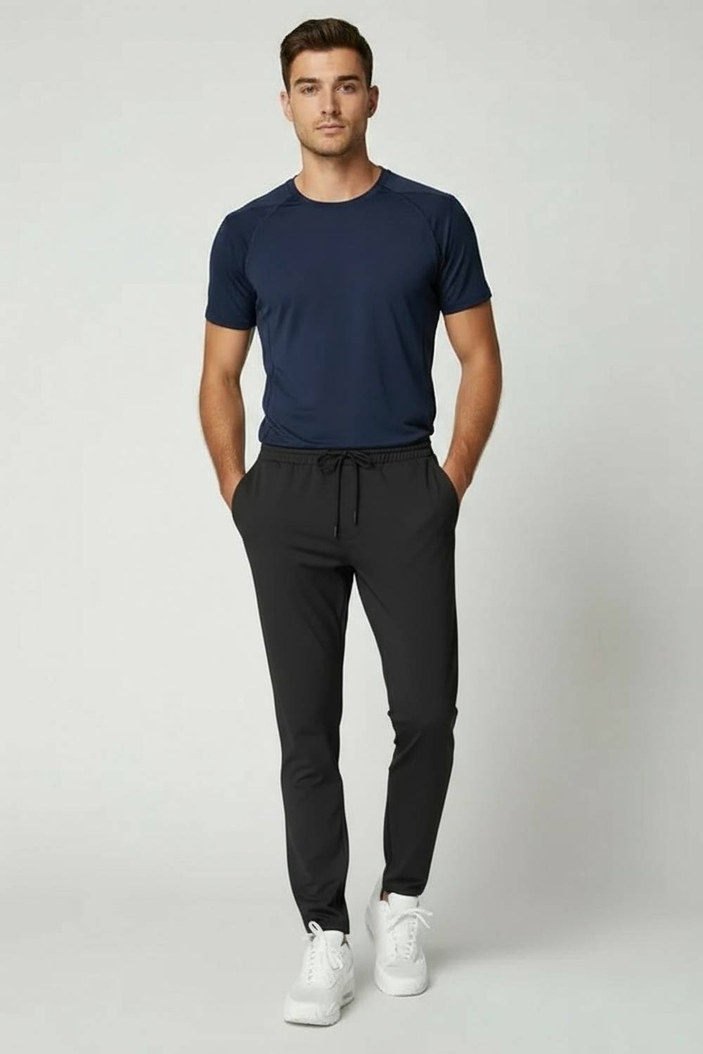 Calm Down Solid Men & Women Black Track Pants