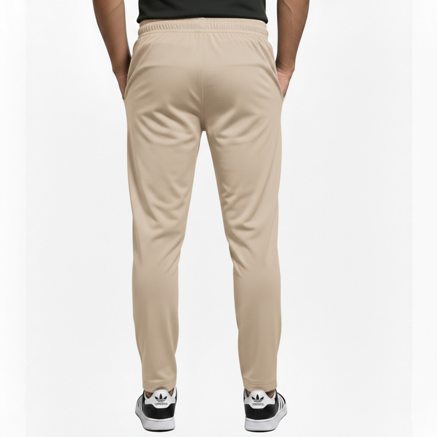Image of SRB Striped Men Beige Track Pants