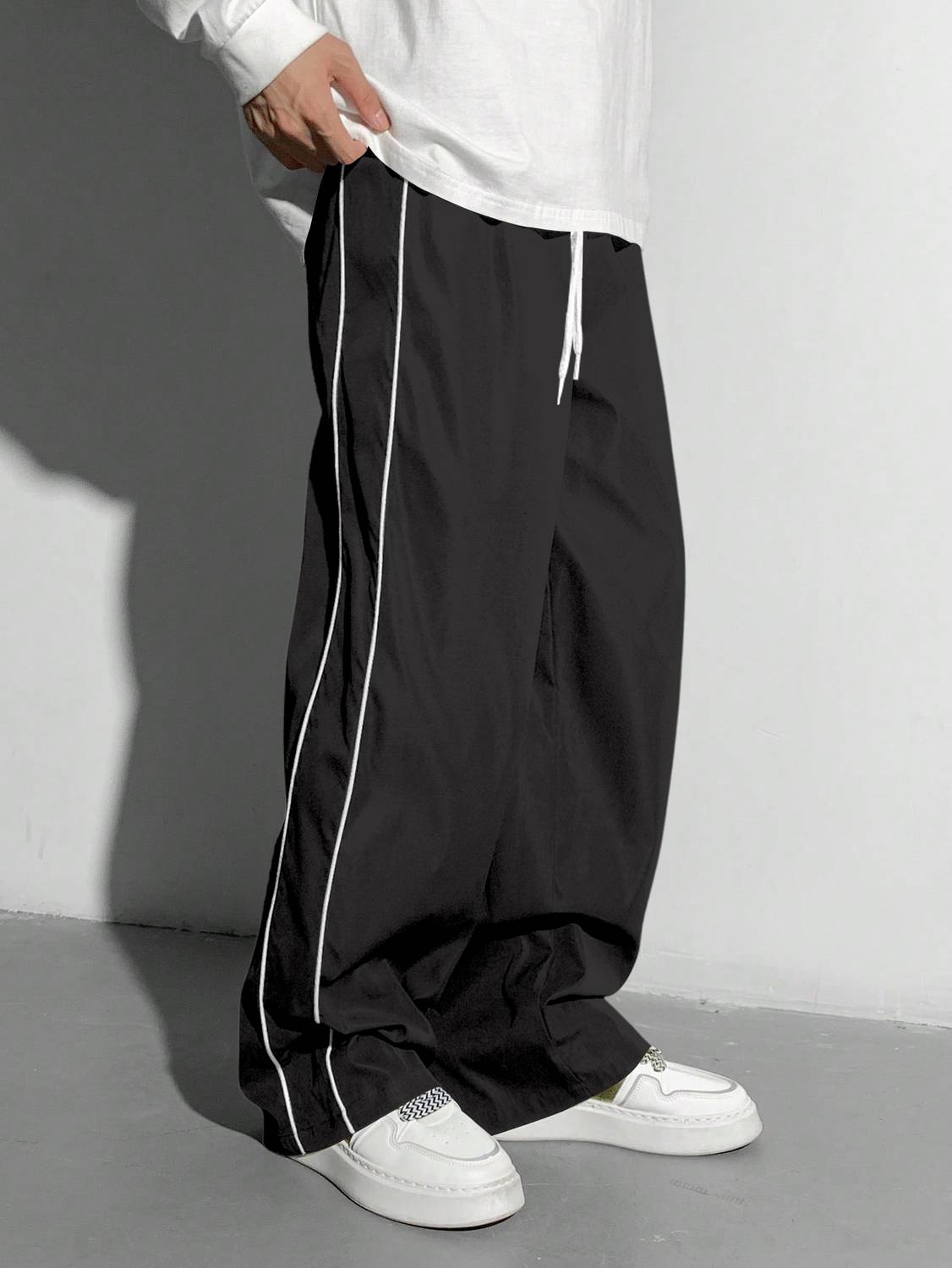 Rajovati Striped Black Track Pants - Image 4