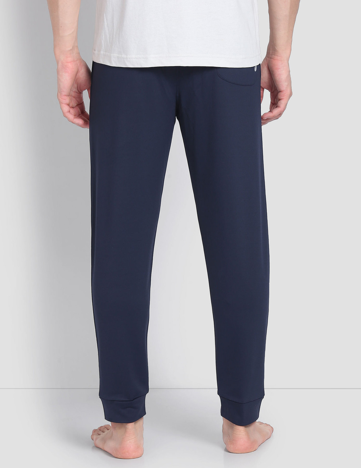 Image of U.S. POLO ASSN. Men Solid Blue Track Pants