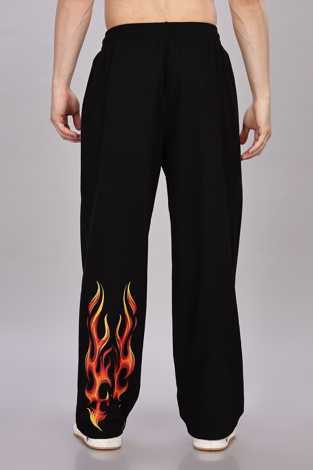 Image of Zonatachi Printed Men Black Track Pants