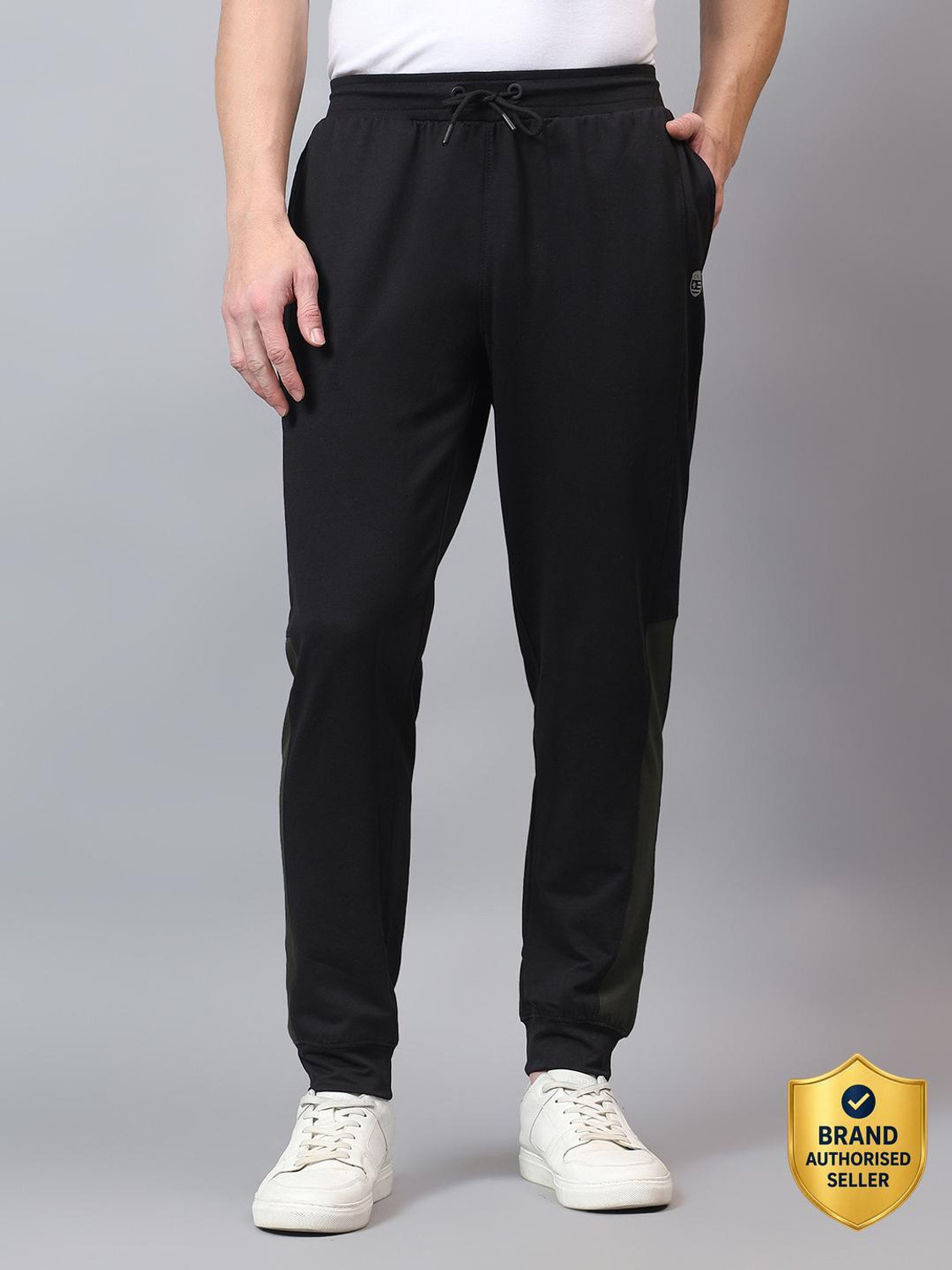 CANTABIL Solid Men Black Track Pants