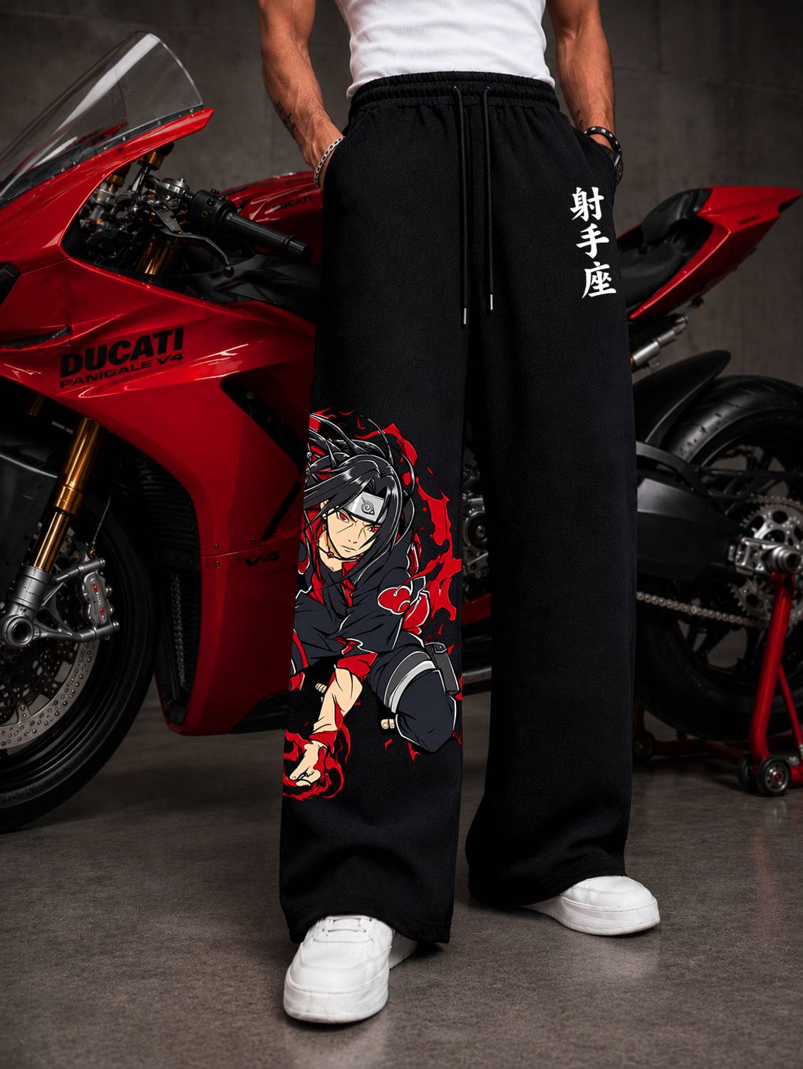 DRESSING HUB Printed Men Black Track Pants - Image 1