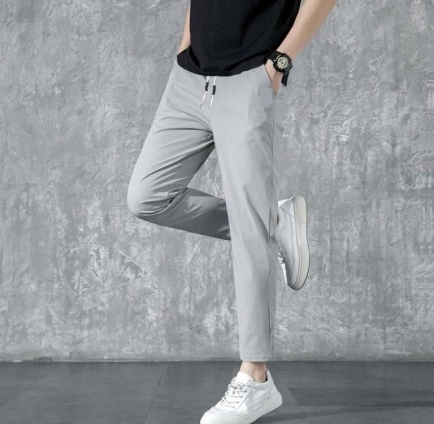 Dresvia Men Grey Track Pants Pack of 2 - Image 3