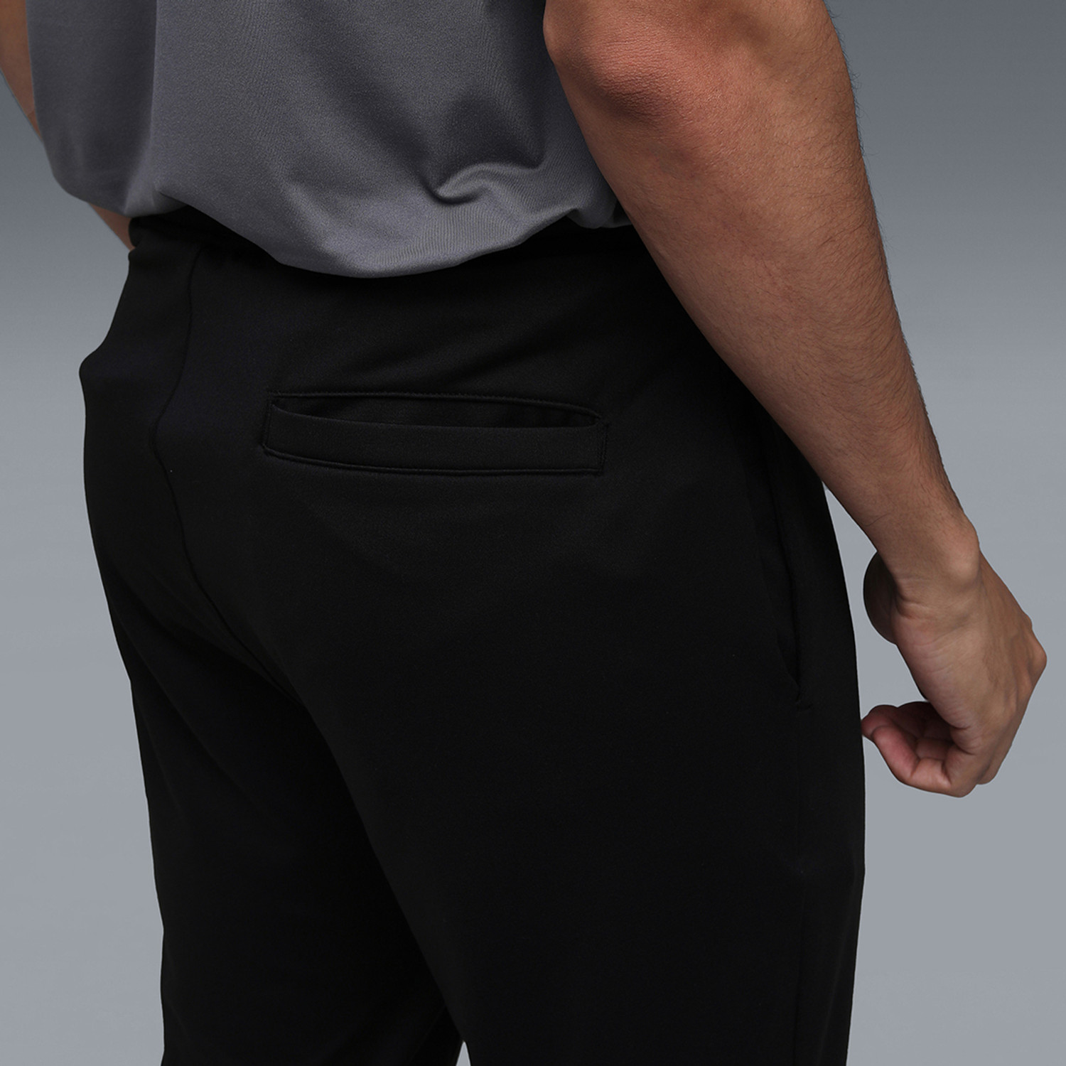 Image of PUMA Solid Men Black Track Pants