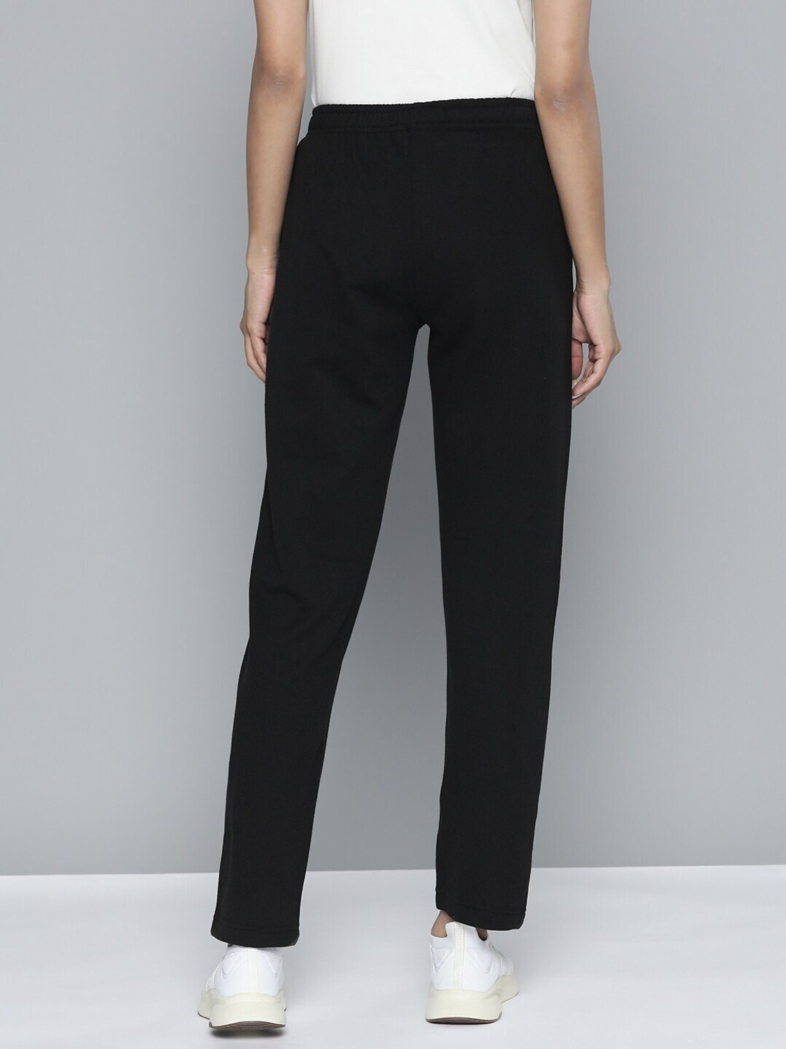 Image of HRX by Hrithik Roshan Solid Women Black Track Pants