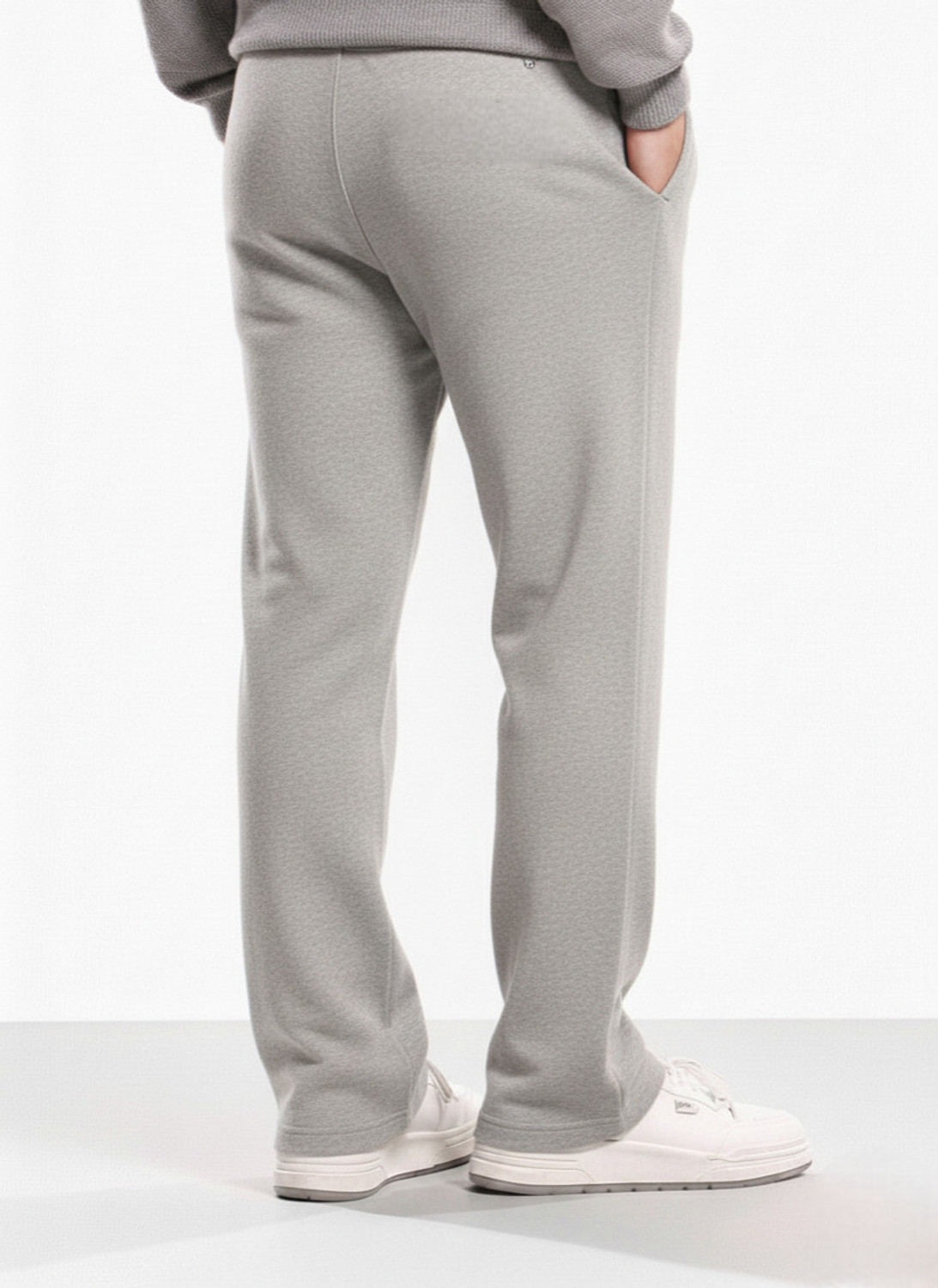Image of Dockstreet Solid Men Grey Track Pants