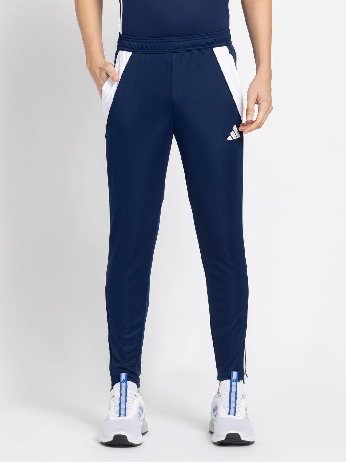 ADIDAS Printed Men Blue Track Pants
