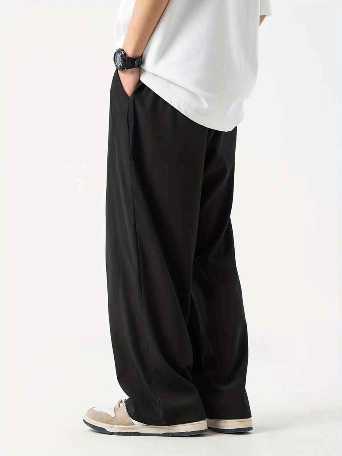 Dockstreet Striped Black Track Pants - Image 3
