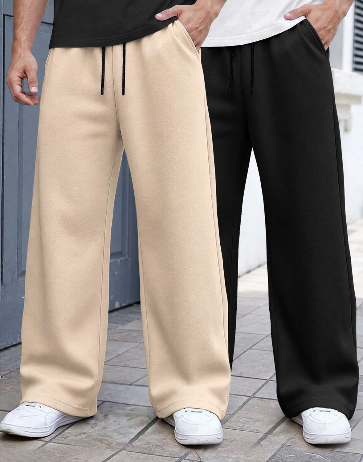 Image of ELGANE Self Design Men Grey Track Pants