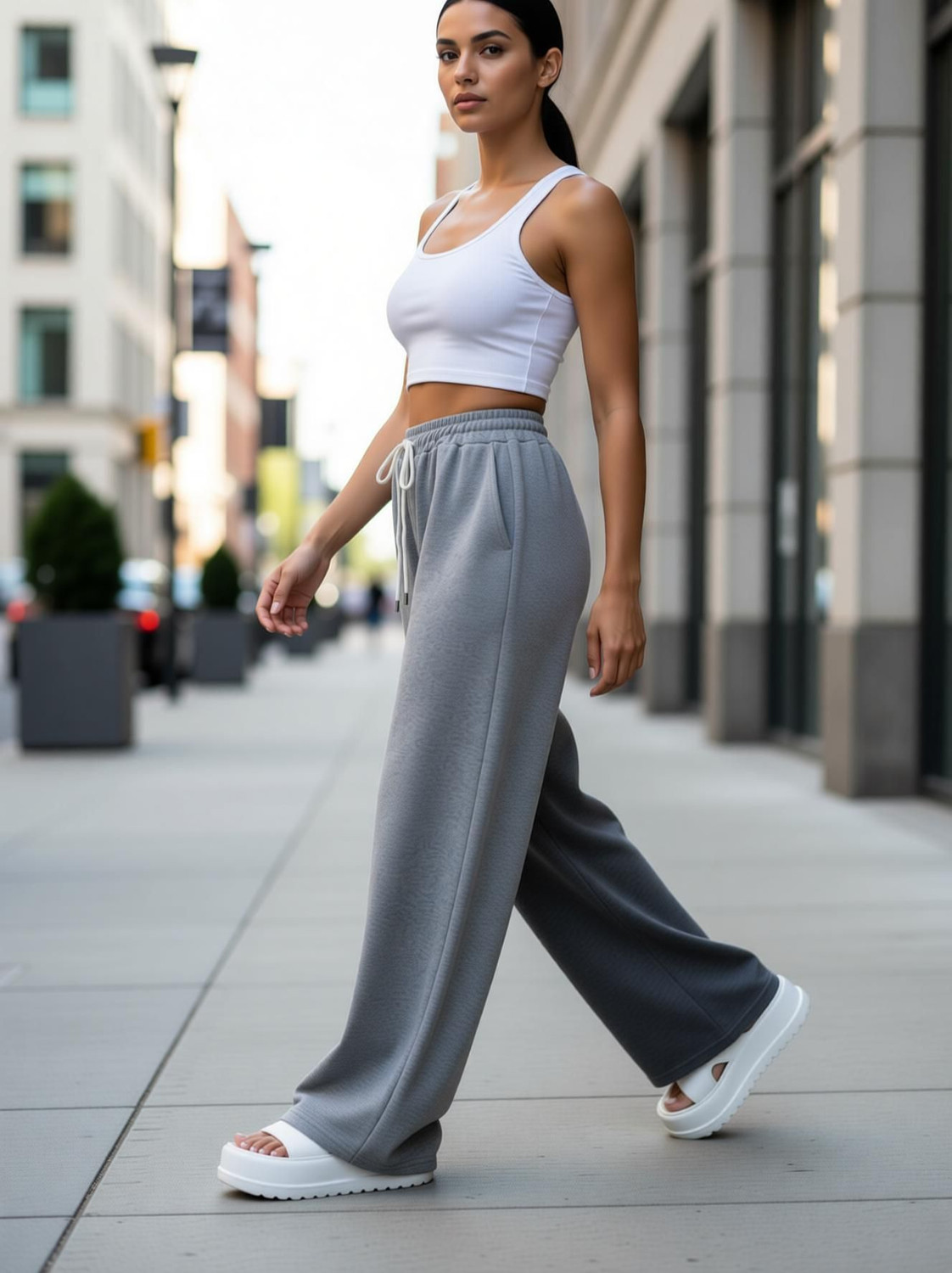 Image of PROGENY Solid Women Grey Track Pants