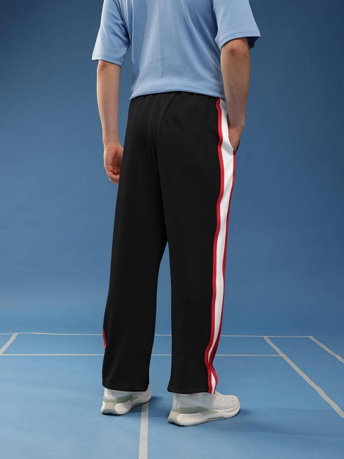 Kynetic Colorblock Men Black Track Pants - Image 2
