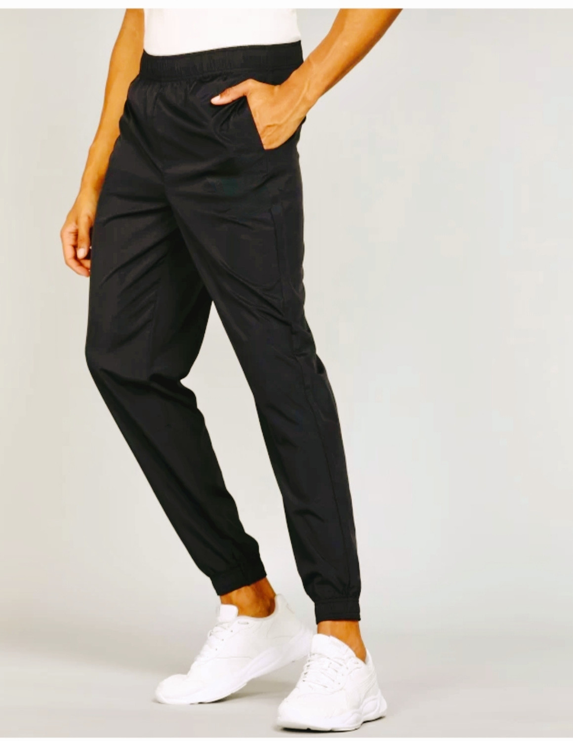 Image of UARBN Solid Men & Women Black Track Pants