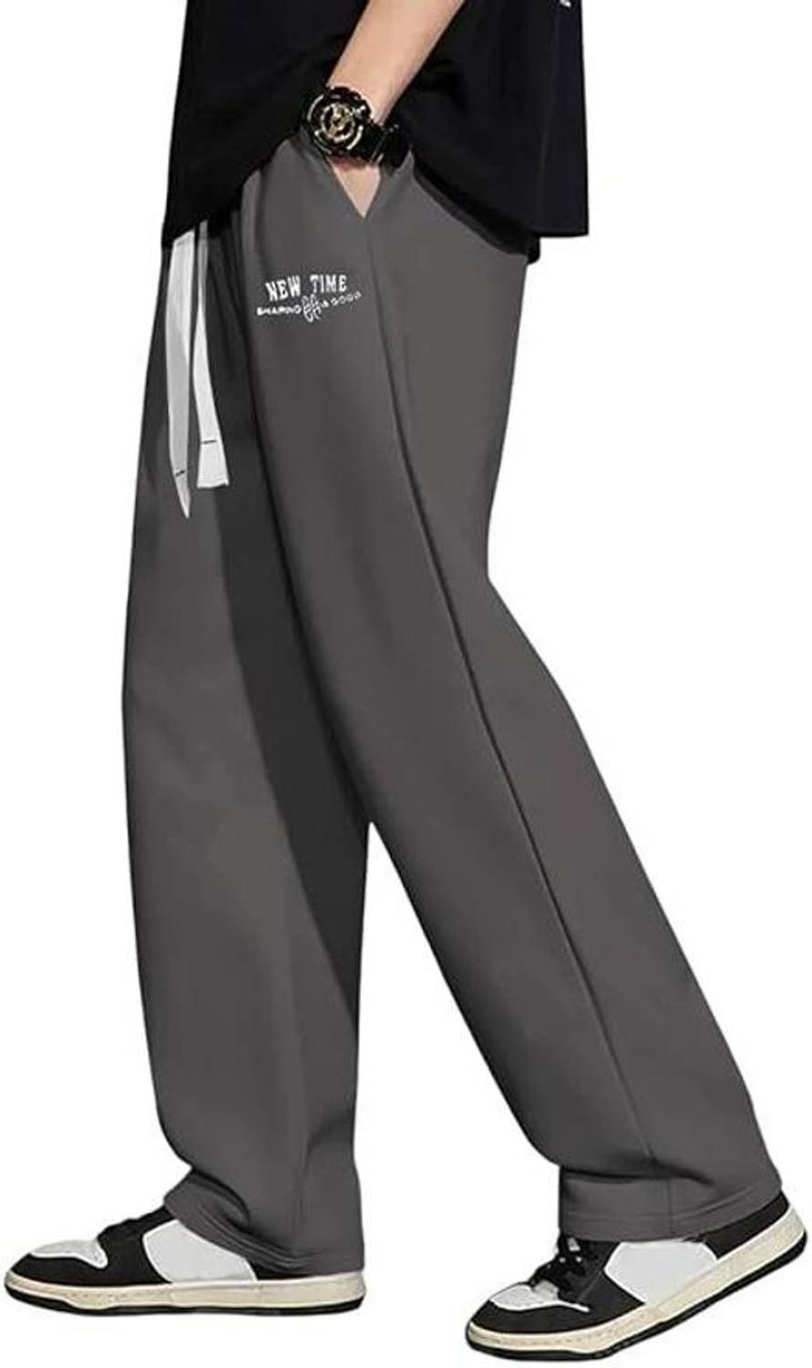JexPuti Men Grey Track Pants