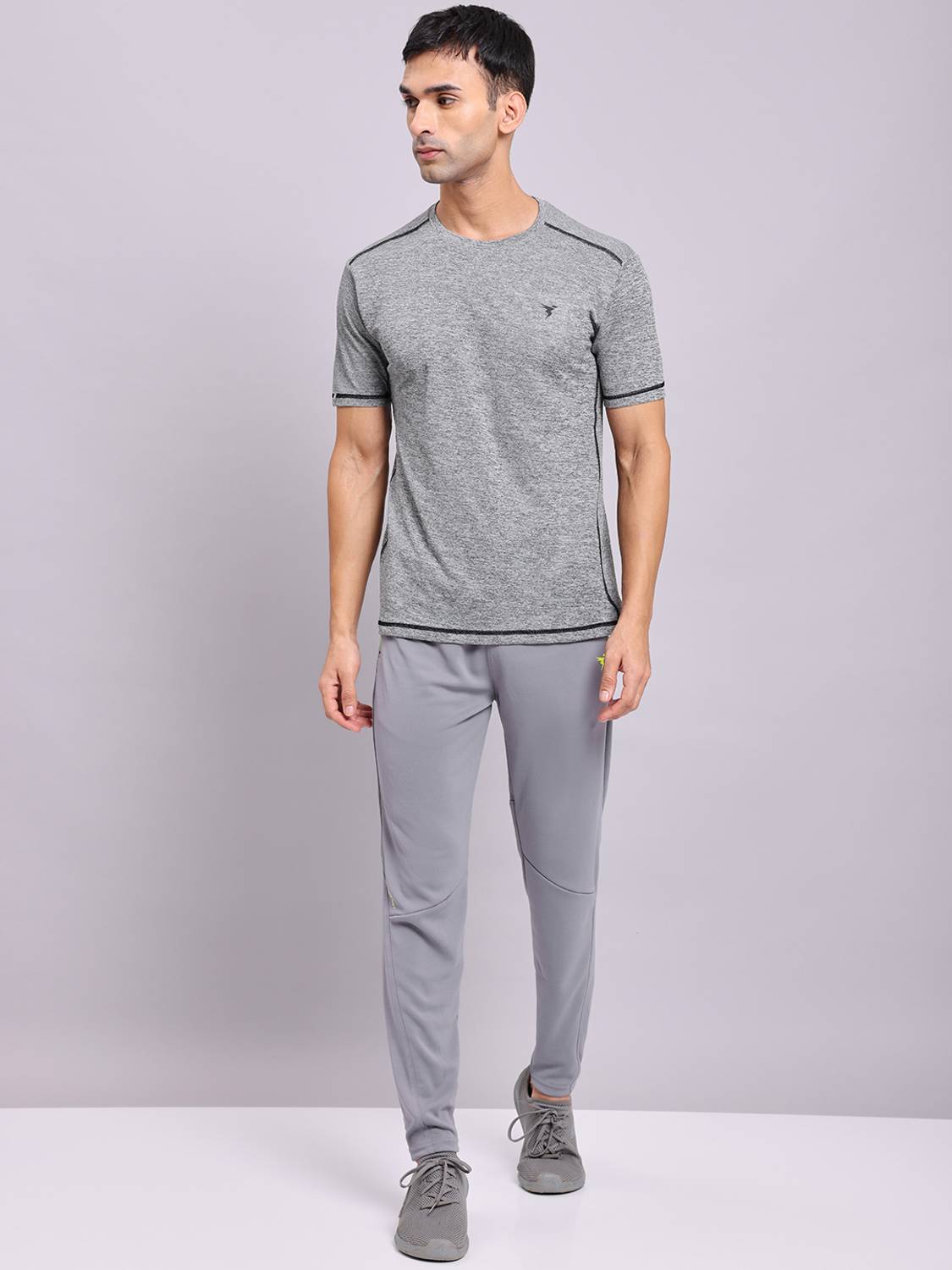 TECHNOSPORT Men Grey Track Pants - Image 4