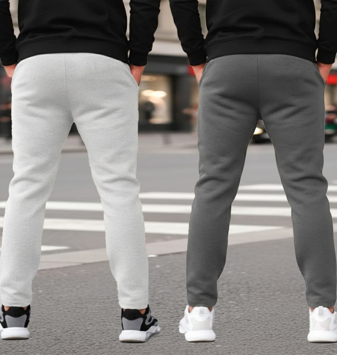 Image of PKB garments Solid Men Grey, Grey Track Pants