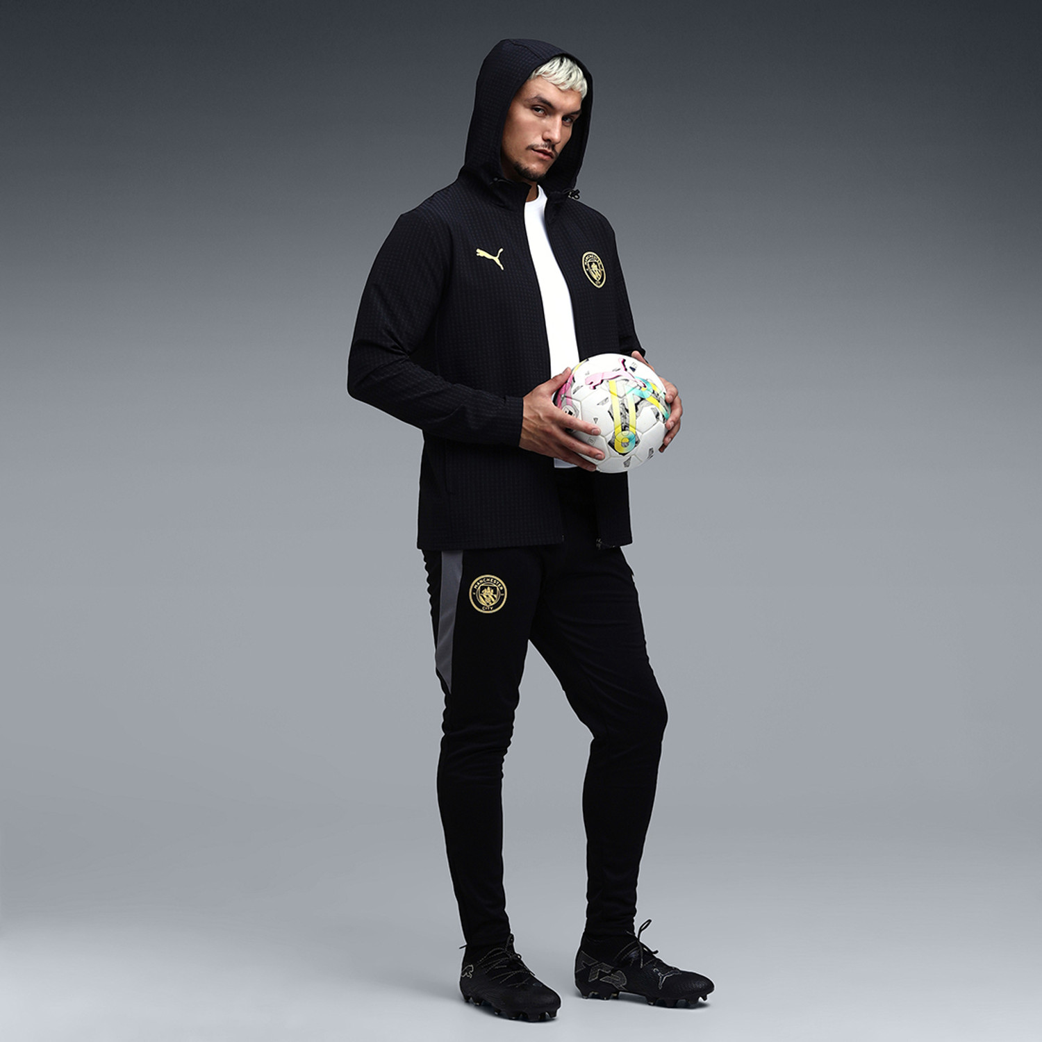 Image of PUMA Printed Men Black Track Pants