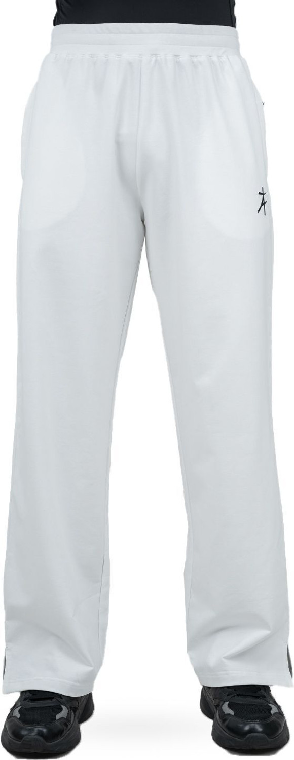 Athflex Solid Men White Track Pants