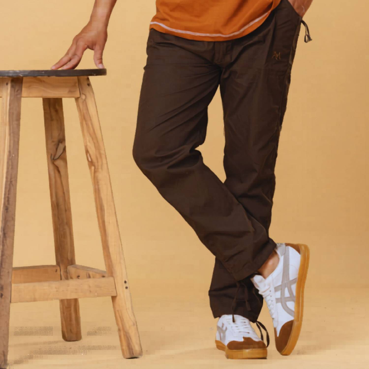 Bombay Berri Solid Men & Women Brown Track Pants