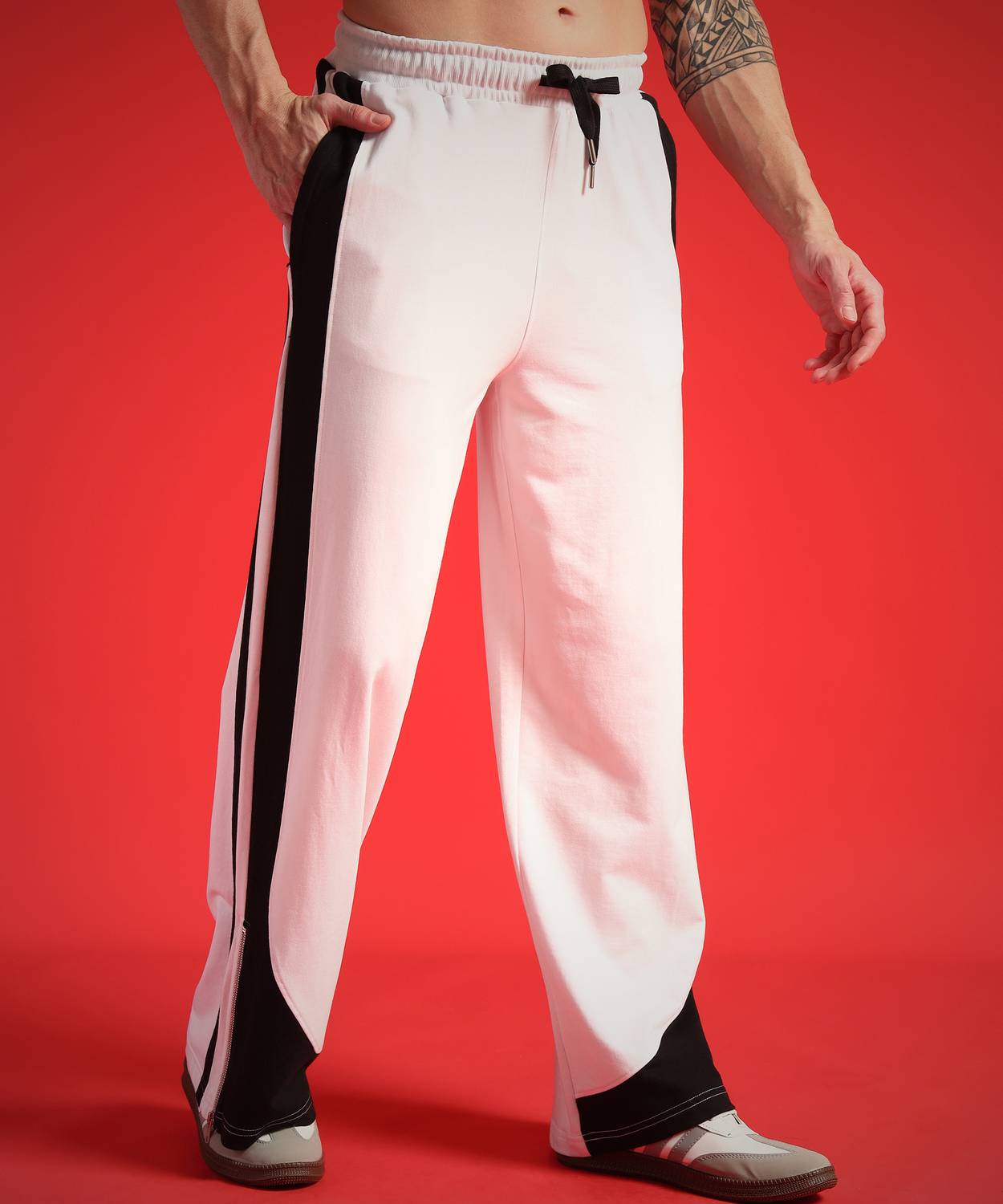 PockMAN Men Black, Pink Track Pants - Image 4