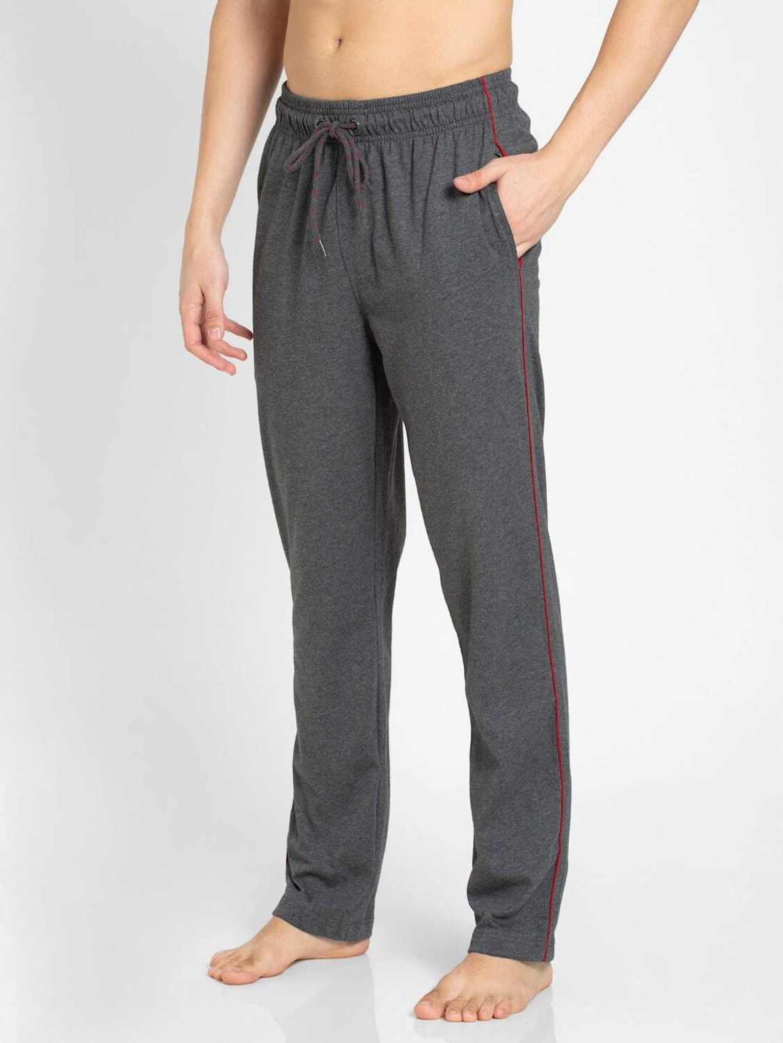 Image of JOCKEY Solid Men Grey Track Pants