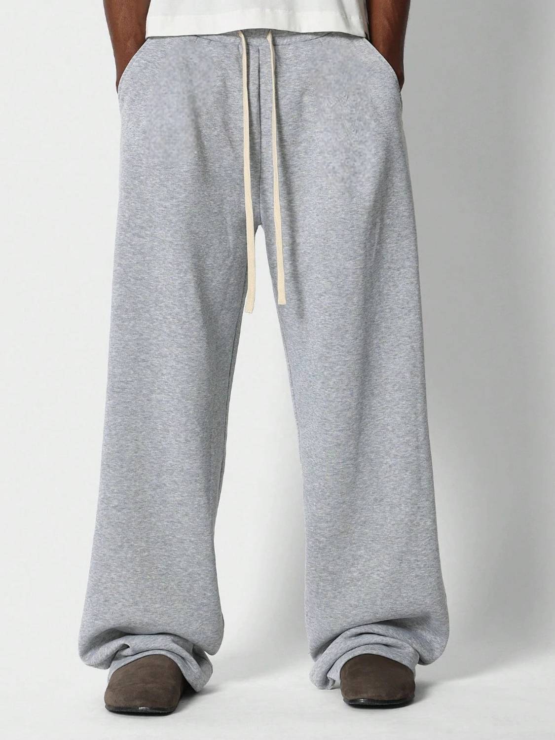 Dockstreet Solid Men Grey Track Pants - Image 3