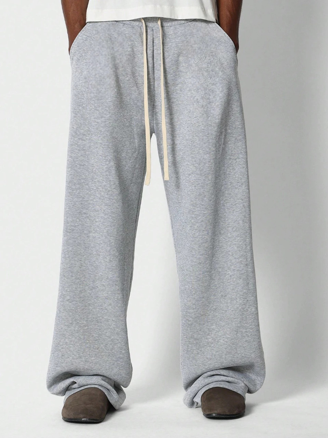 Image of Dockstreet Solid Men Grey Track Pants