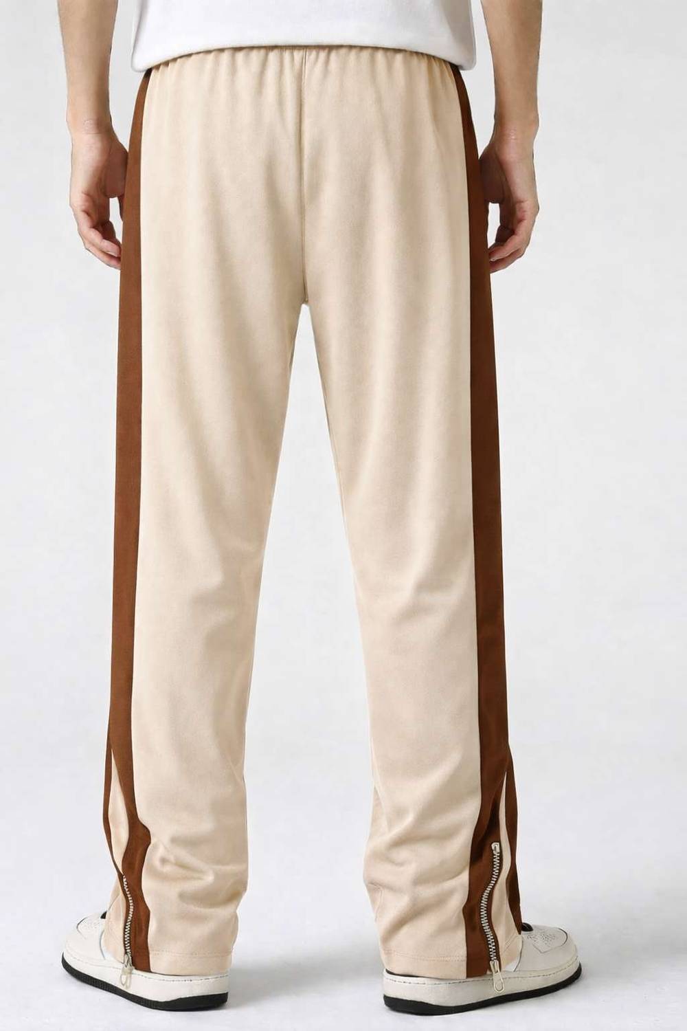 EraandEdge Men Beige Track Pants - Image 2