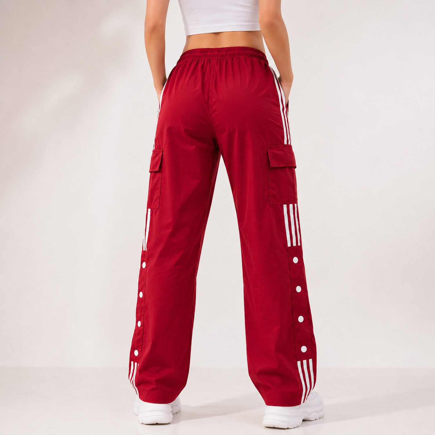 Image of ascenso Striped Women Black, White Track Pants