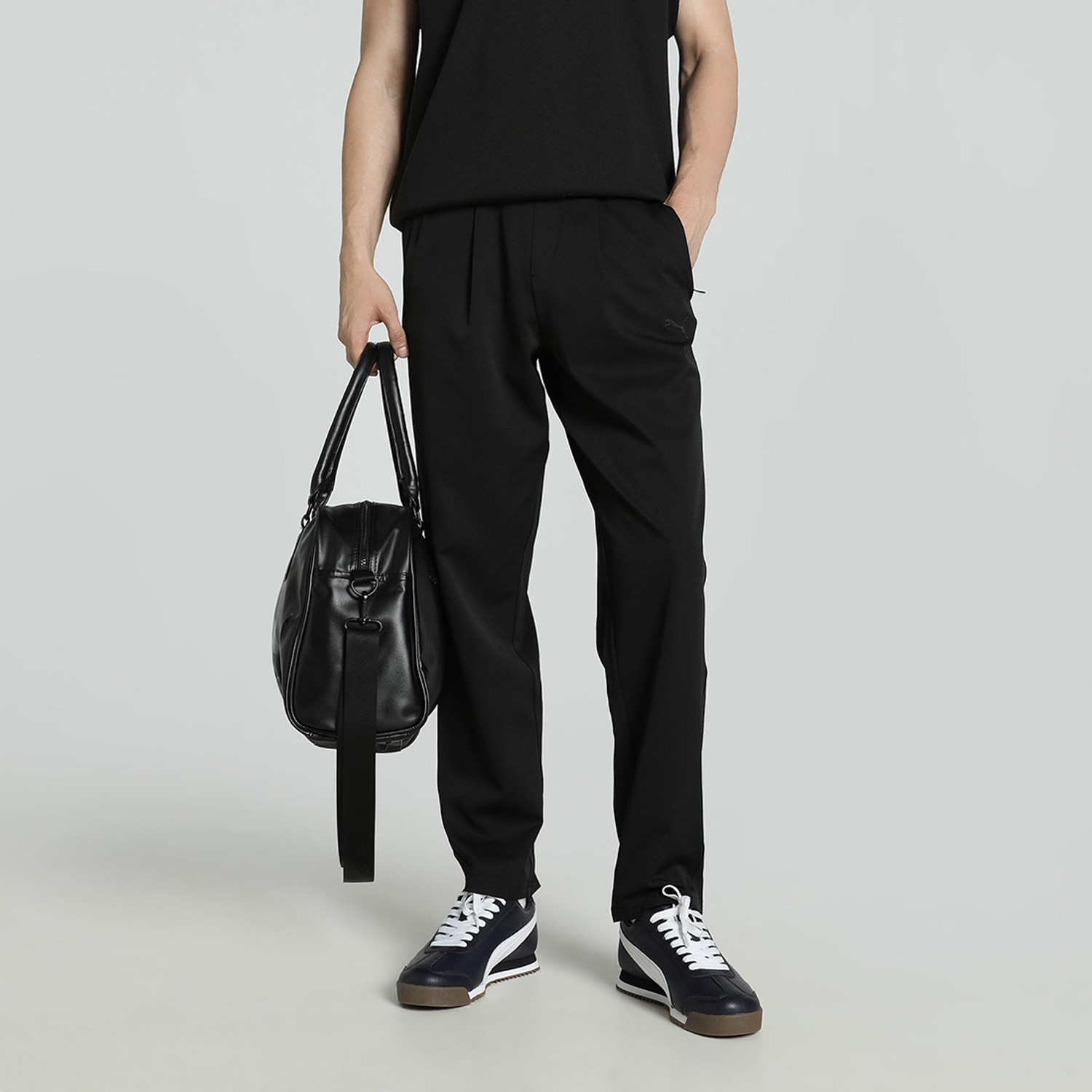 Image of PUMA Printed Men Black Track Pants