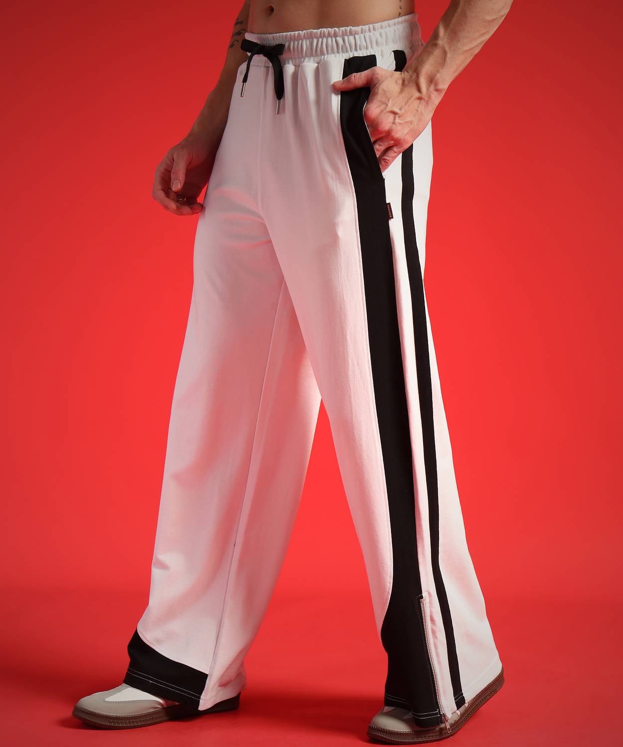 PockMAN Men Black, Pink Track Pants - Image 2