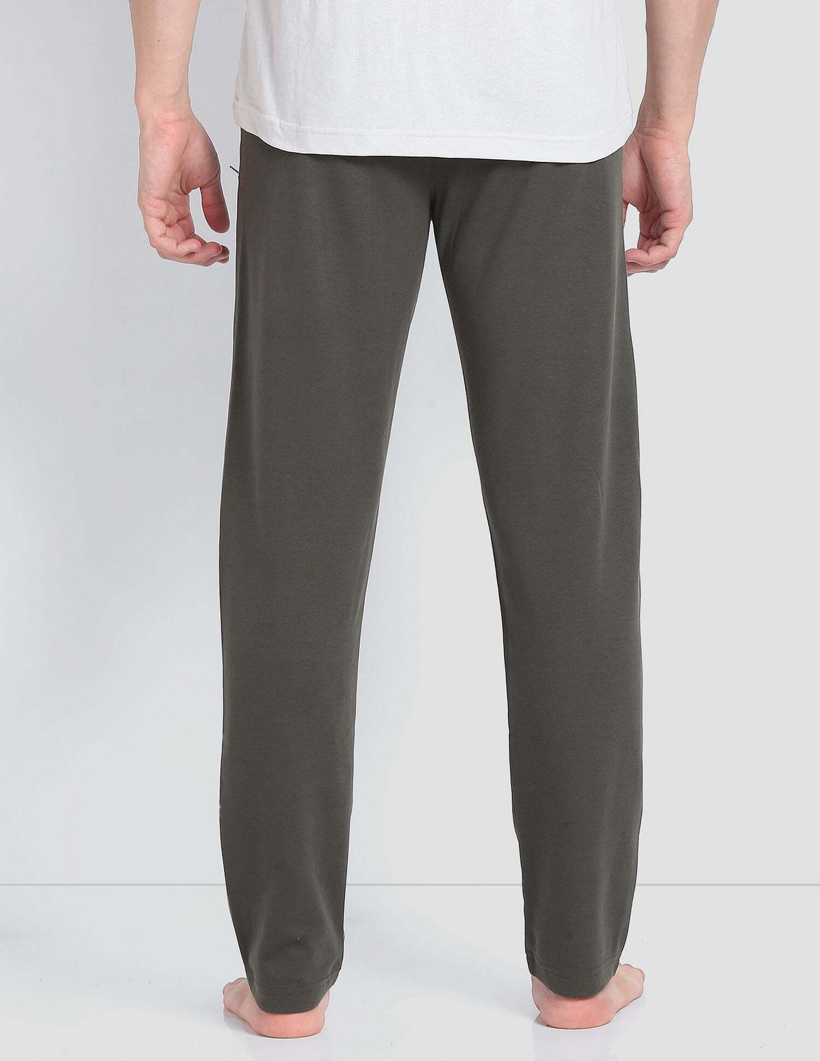 Image of U.S. POLO ASSN. Solid Men Green Track Pants