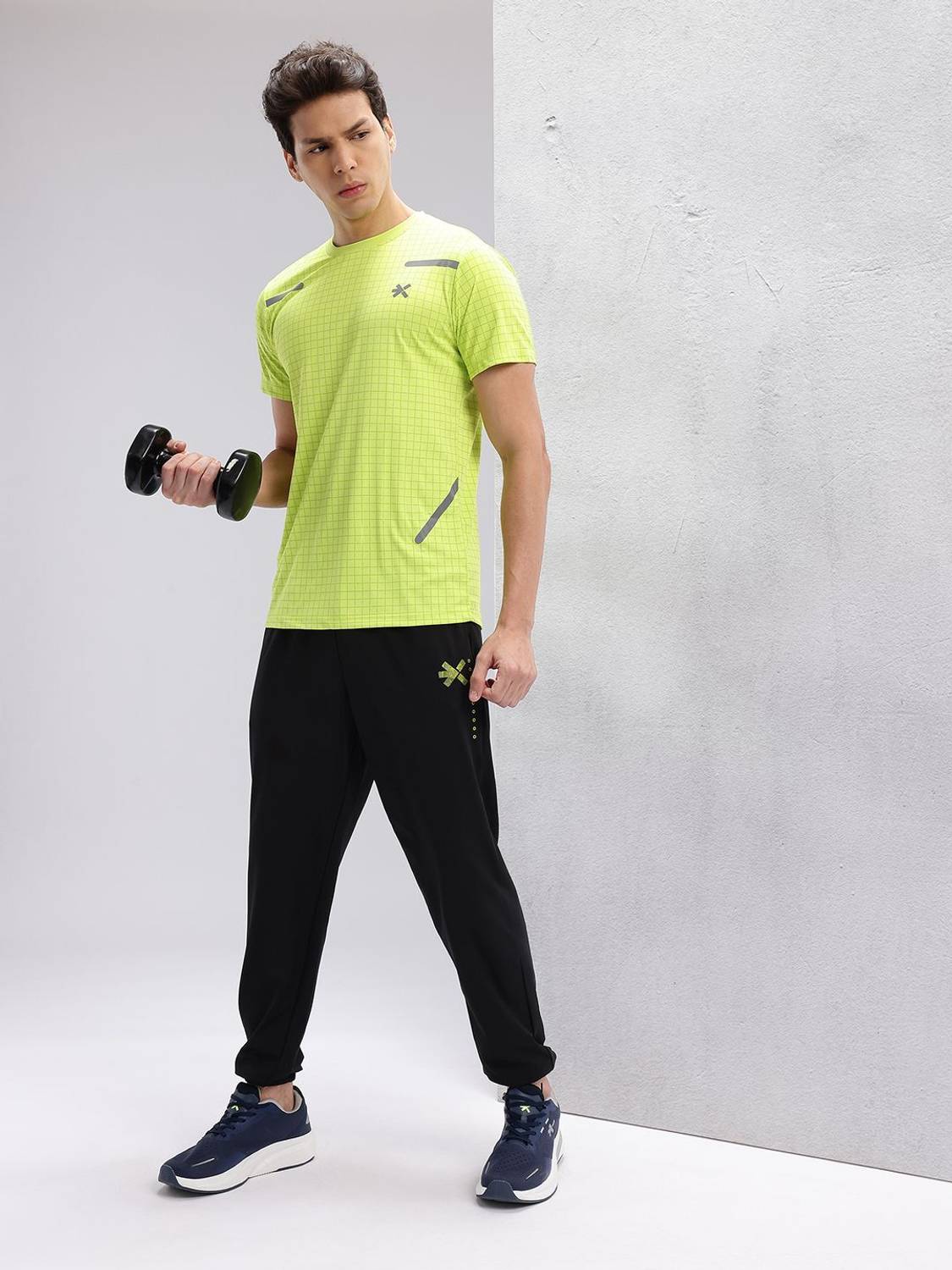 HRX Solid Men Black Track Pants - Image 3