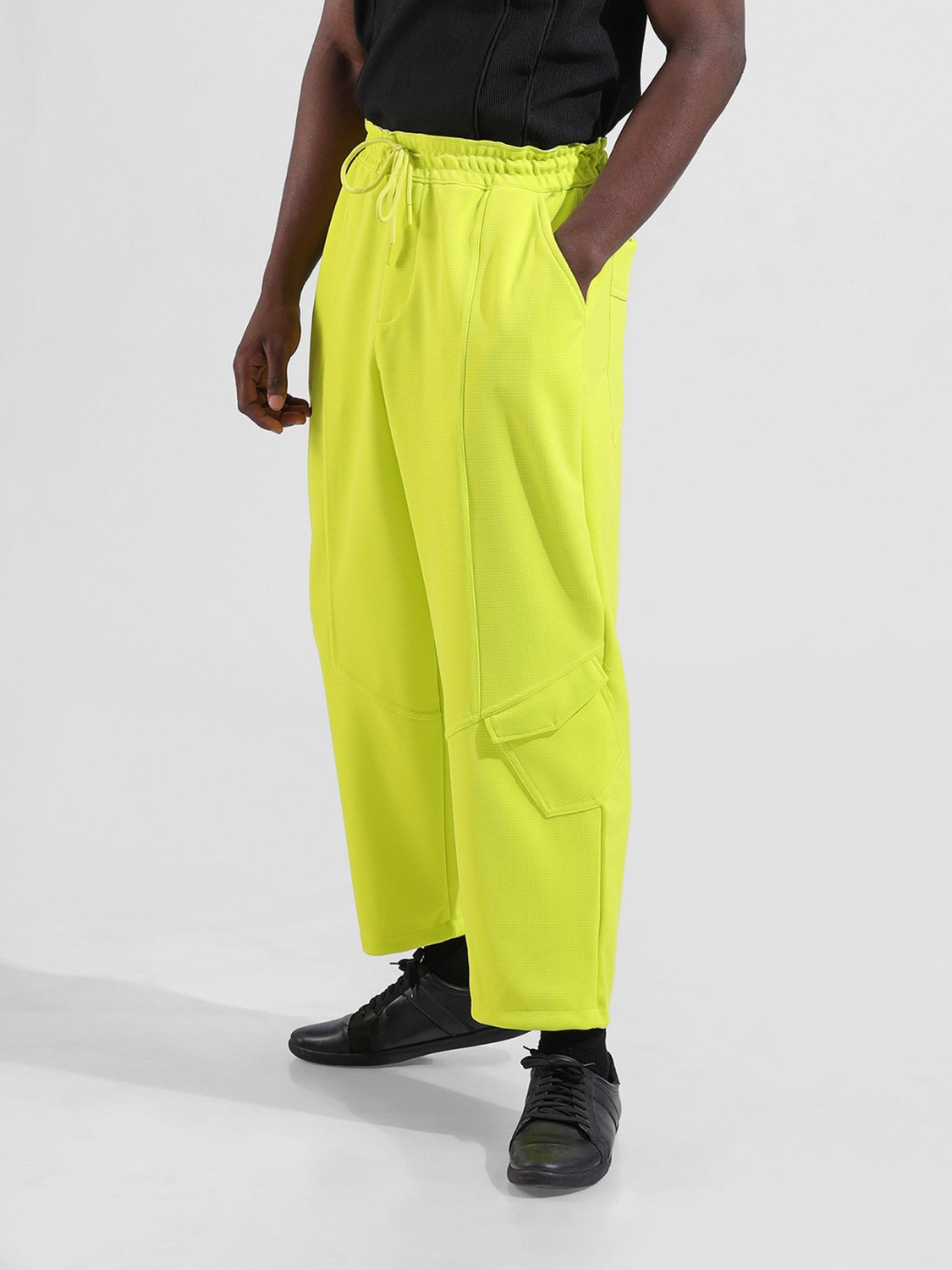 Image of The Indian Garage Co. Solid Men Green Track Pants