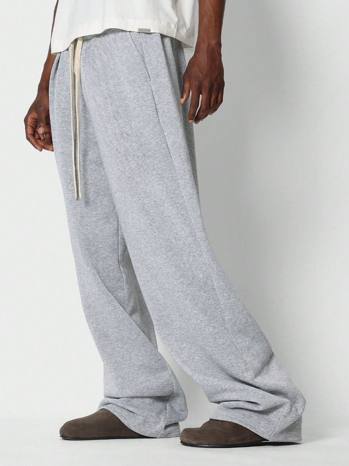 Image of Dockstreet Solid Men Grey Track Pants