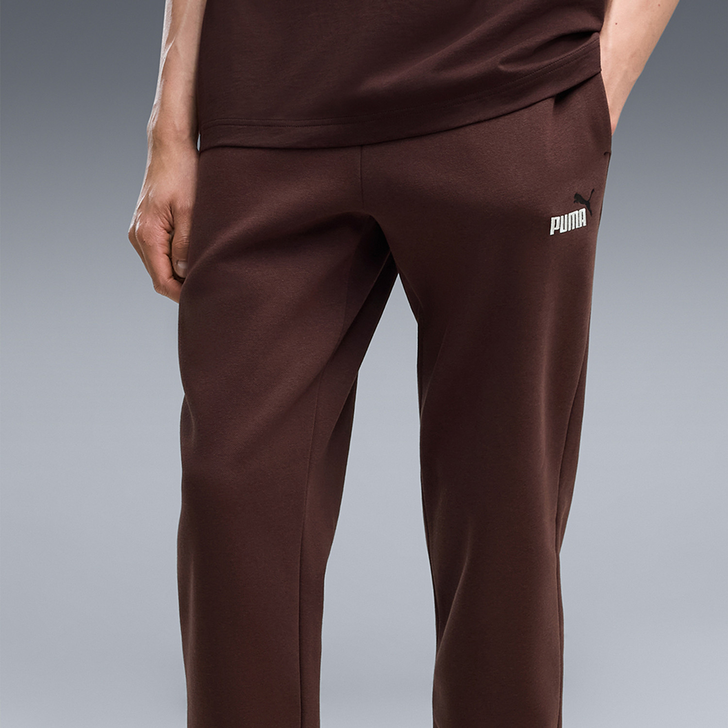 Image of PUMA Men Printed Brown Track Pants