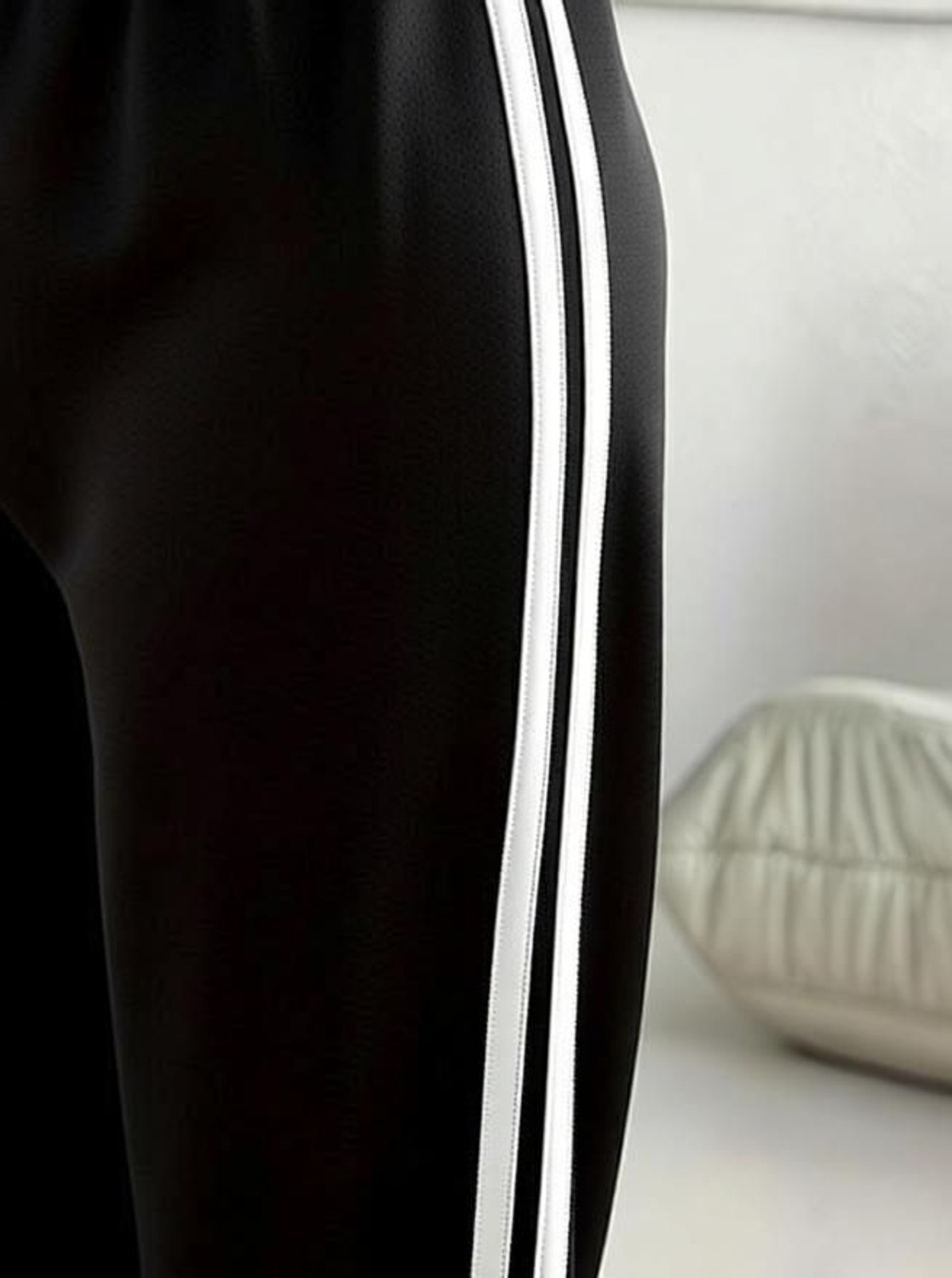Image of Kiba Retail Striped Women Black Track Pants