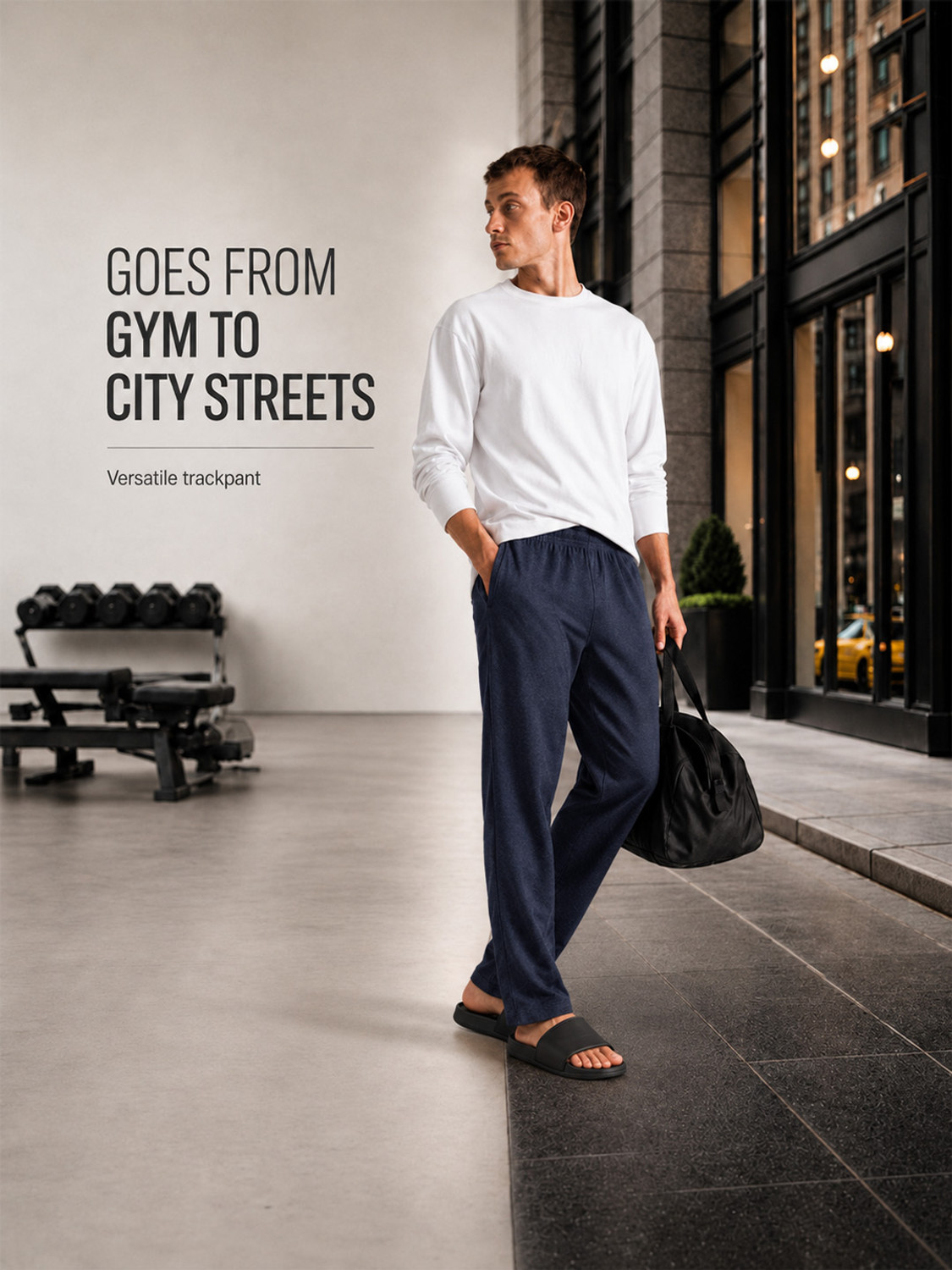 Image of Pepe Jeans Solid Men Blue Track Pants