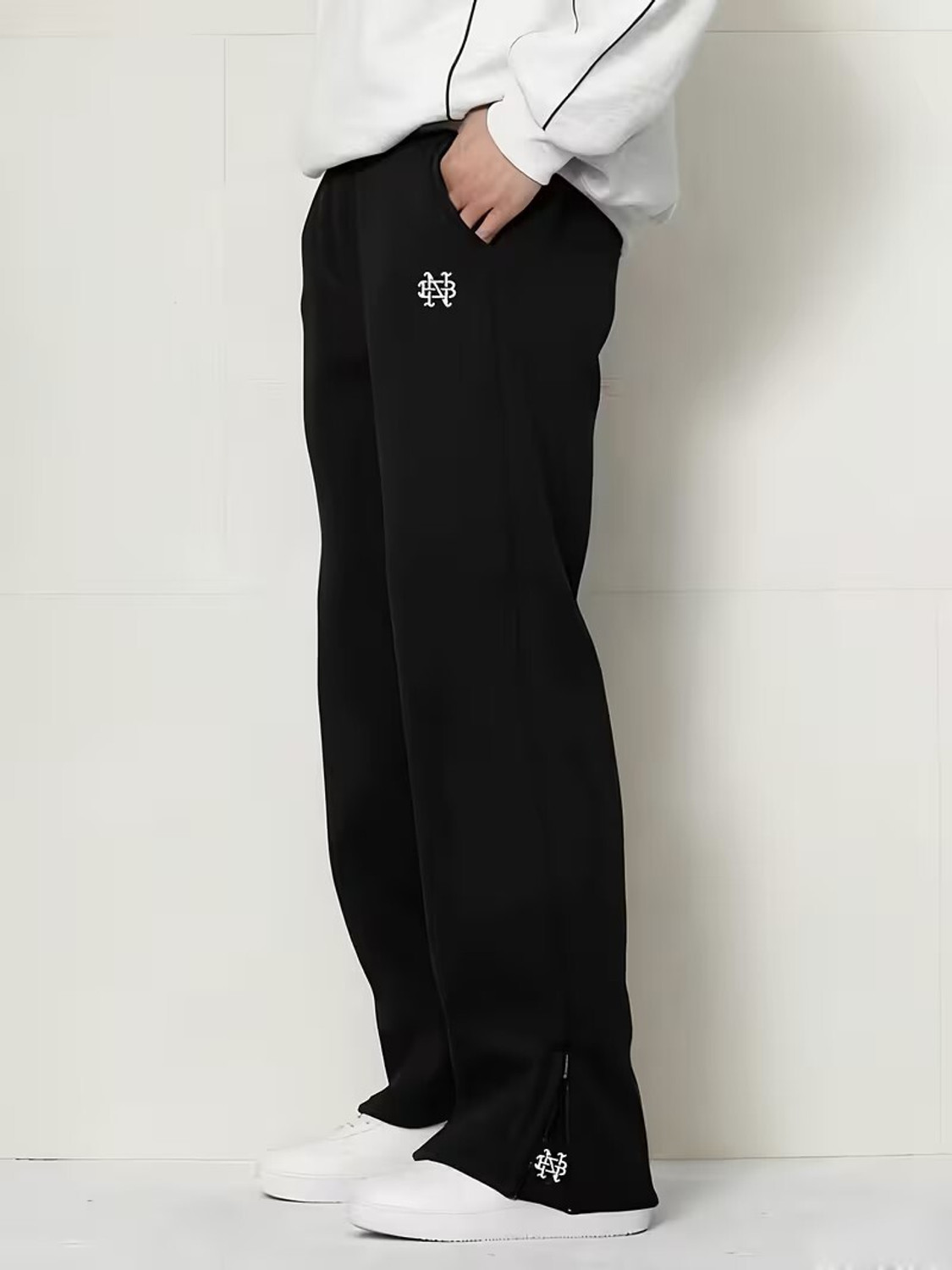 Image of METRONAUT Printed Men Black Track Pants