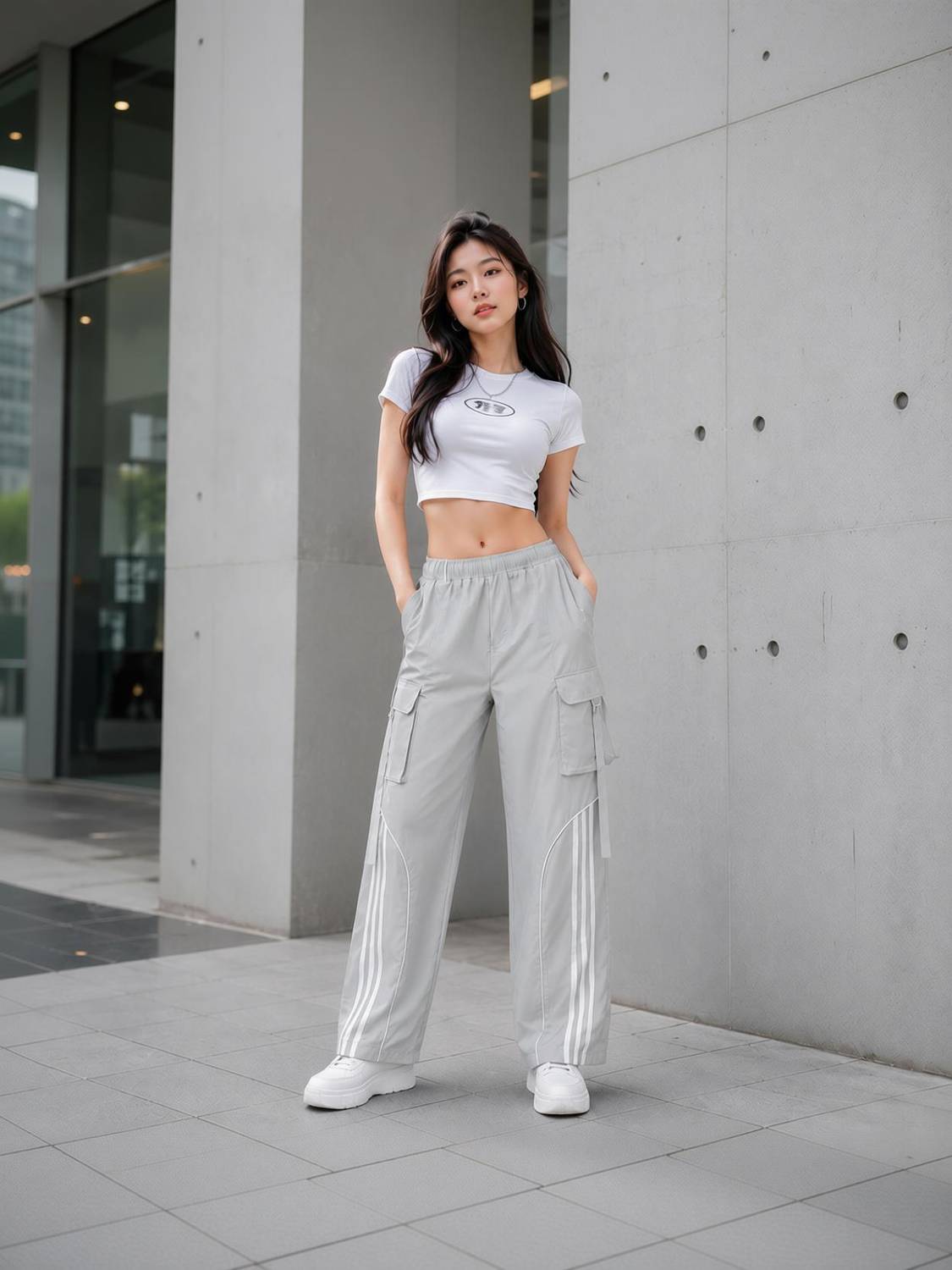 ascenso Striped Women Grey Track Pants