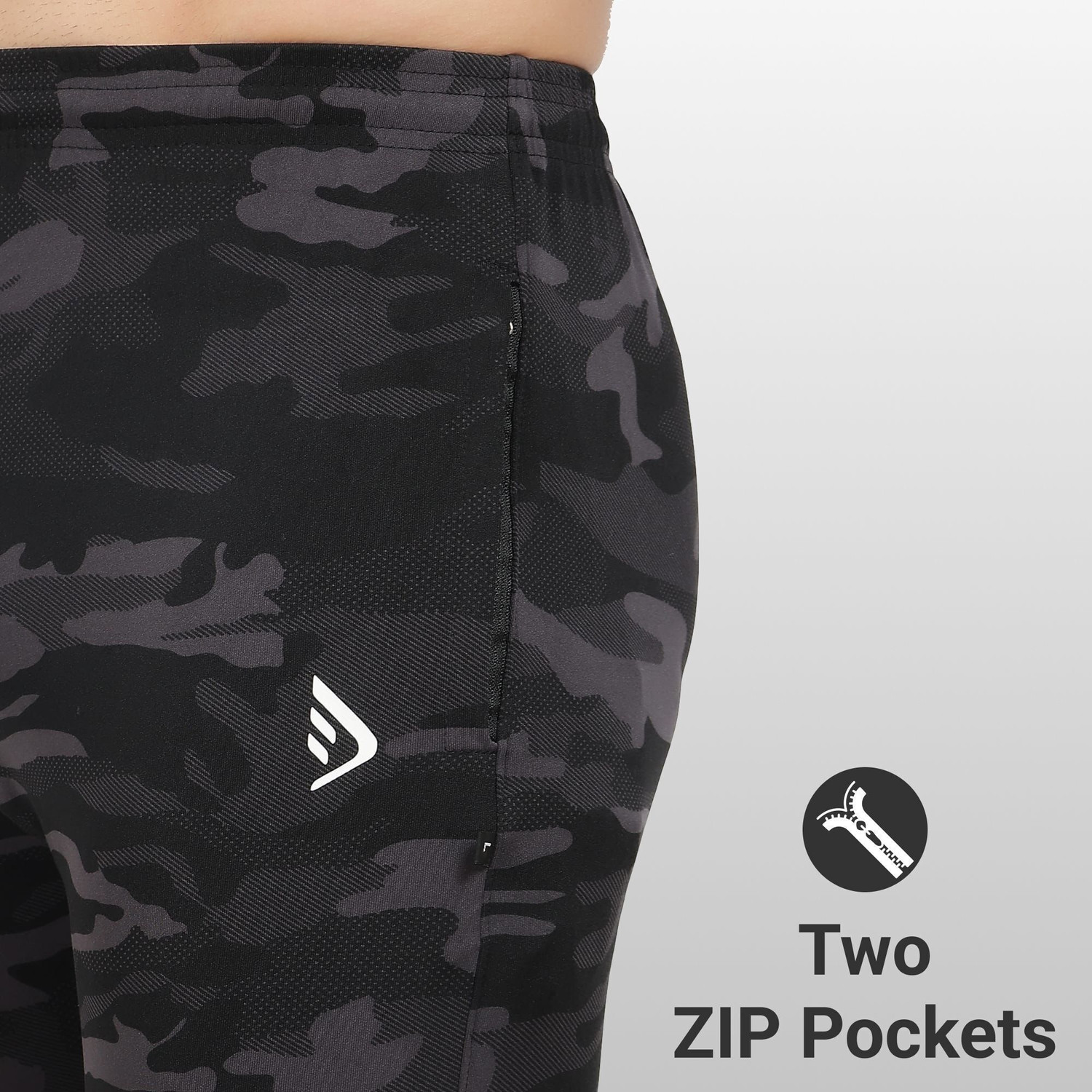 Image of DIHOX Printed Men Beige, Grey Track Pants