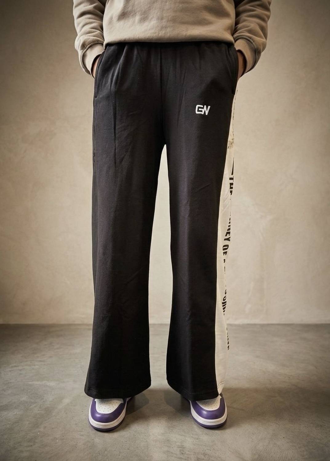 GRINKRAWEAR Black Track Pants - Image 4