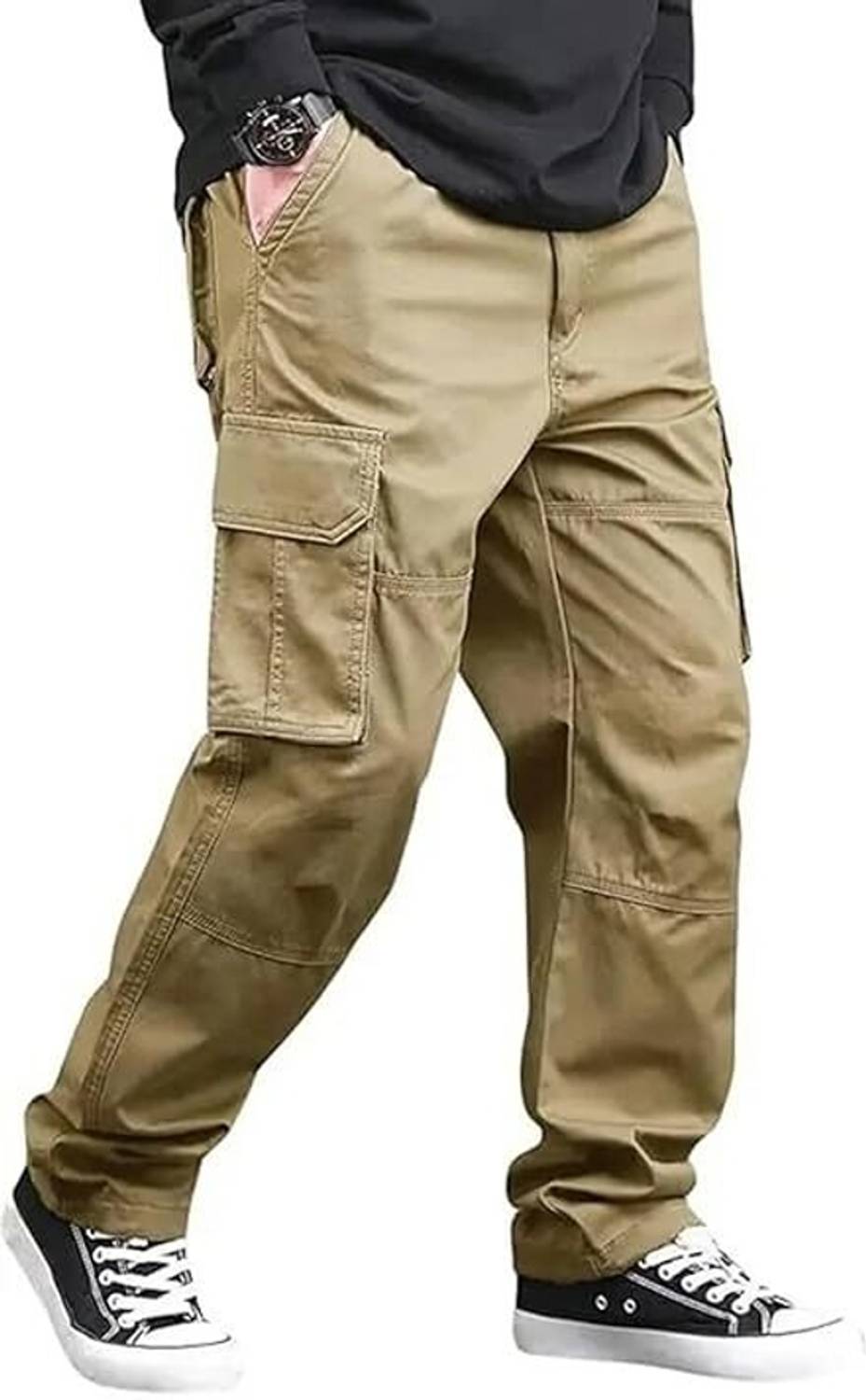 SATVISH Solid Men Brown Track Pants